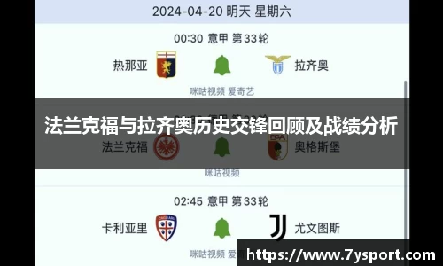 法兰克福与拉齐奥历史交锋回顾及战绩分析